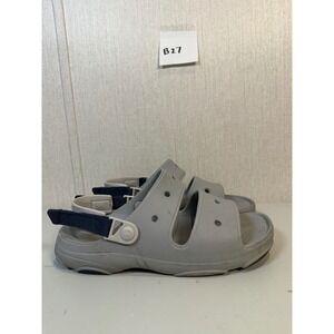 Crocs Classic All Terrain Strap Sandals Light Gray Color Men's Size 10